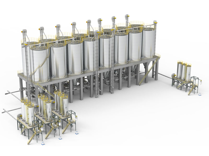 Gravity Granule Blending System